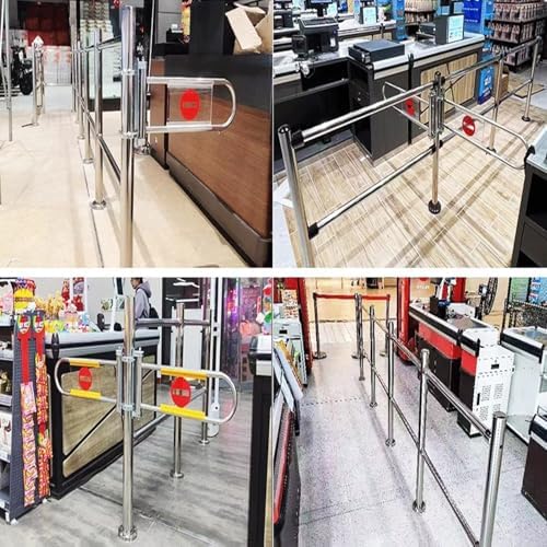 Heavy Metal Swing Safety Gate - Spring-Loaded One-Way Entrance Door, Auto Closing for Child & Pet Safety, Durable Outdoor Indoor Use, Easy Install & Secure Closure