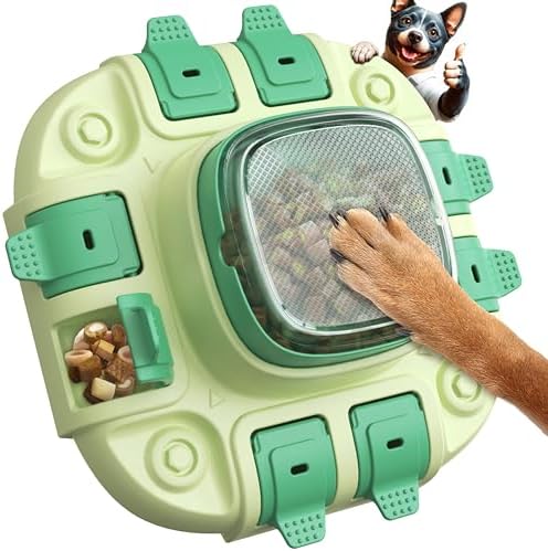 KADTC 2 Levels Dog Puzzle Toy, Interactive Slow Feeder & Treat Dispenser