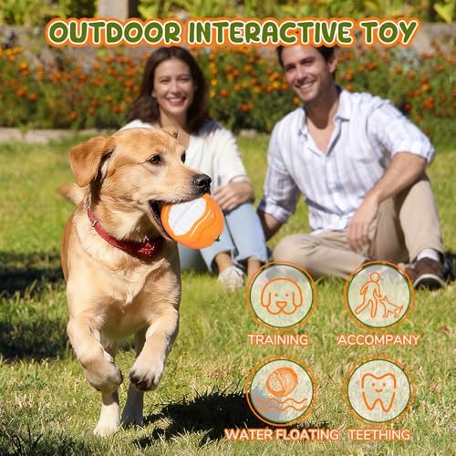Squeak Dog Toys for Medium/Large Dogs, Dog Toys to Keep Them Busy,Interactive Dog Chew Toys for Enhance the Relationship with Dog,Dog Toy for Indoor Outdoor Water Play Catch,Gift for Dog