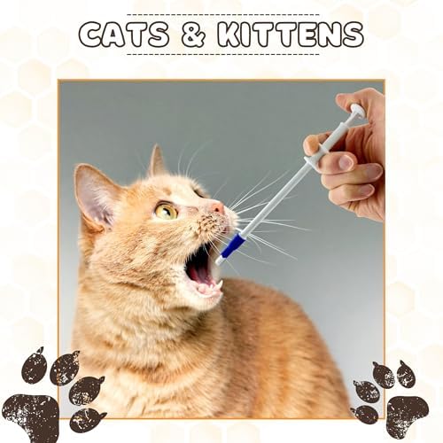 Pill Shooter for Dogs and Cats (4-PACK) – Soft Tip Pet Piller for Easy Medication Delivery | Pill Gun Dispenser Tool for Small or Large Pets | Upgraded H- Bar Design Reusable Syringe Device – Red