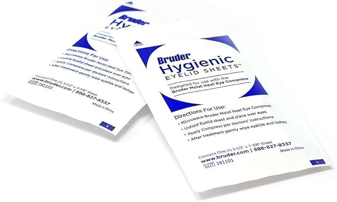 Bruder Dry Eye Care Bundle (Moist Heat Eye Compress/Hygienic Eyelid Sheets)