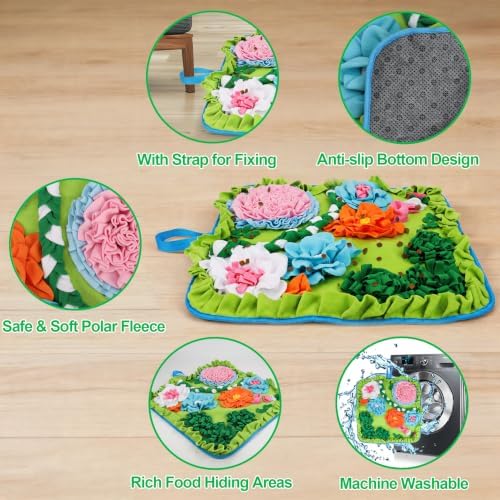 Vextronic Snuffle Mat for Dogs, Large Breed Slow Feeder Interactive Toy