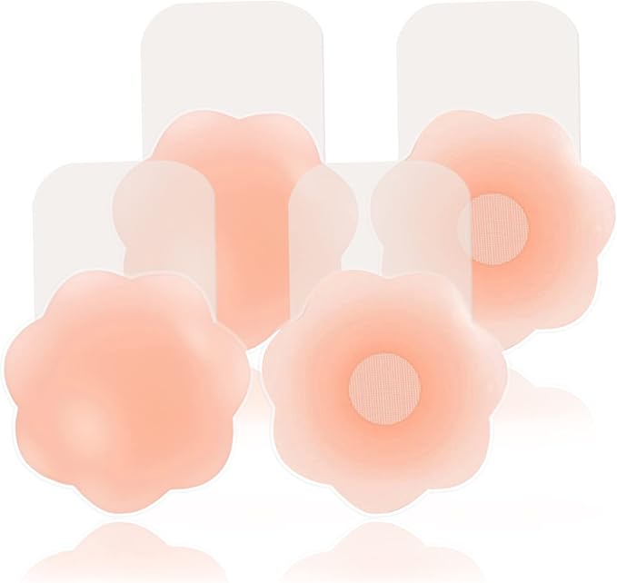 FLORENCE IISA Sticky Bra for Breast Lift Pasties Nipple Covers Invisible Silicone Adhesive Bra Petals Stick on Bra