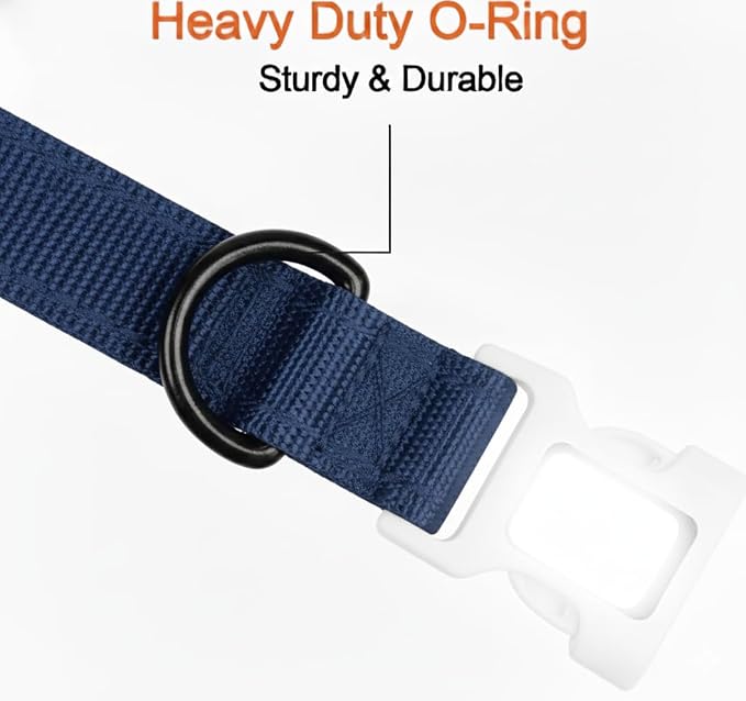 Dog Gone Smart Pet Products Super Bright LED All Day & Night Wear Safety Comet Collar Dogs, Adjustable Breathable Strong Nylon, Puppies, Large, Medium, Small