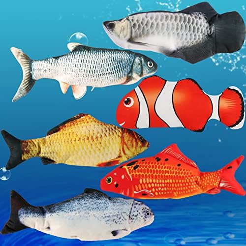 VAIZIQ Plush Toy, Flopping Fish Electric Moving Dog Fish Toy, Interactive Pet Toys for Dog Exercise, Small and Medium Dogs