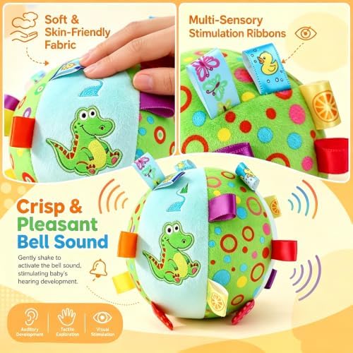 Dog Tag Toy，6-Inch Squeaky Plush Toy for Puppies & Small Medium Dogs