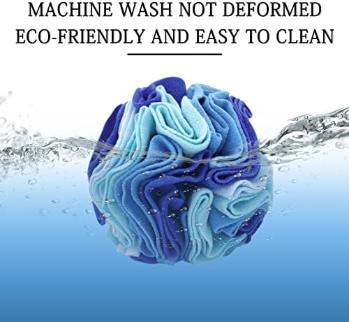 WishLotus Dog Snuffle Ball, Interactive Dogs Toys Ball, Dog Brain Stimulating Puzzle Toys for Dogs, Enrichment Game Feeding Mat Slow Feeder Stress Relief(Blue)