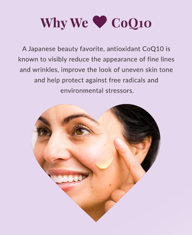 DHC CoQ10 Eye Cream, Antioxidant Treatment for Fine Line and Crow's Feet, Skin-Brightening Vitamin C, Fragrance and Colorant Free, 0.88 oz. Net wt.