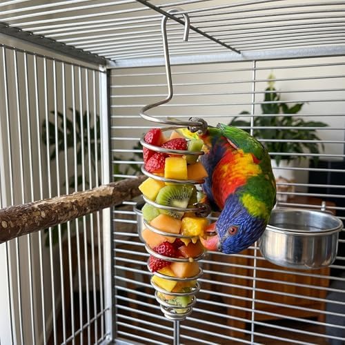 2 Pcs Millet Holder for Bird Cage, Bird Foraging Toy