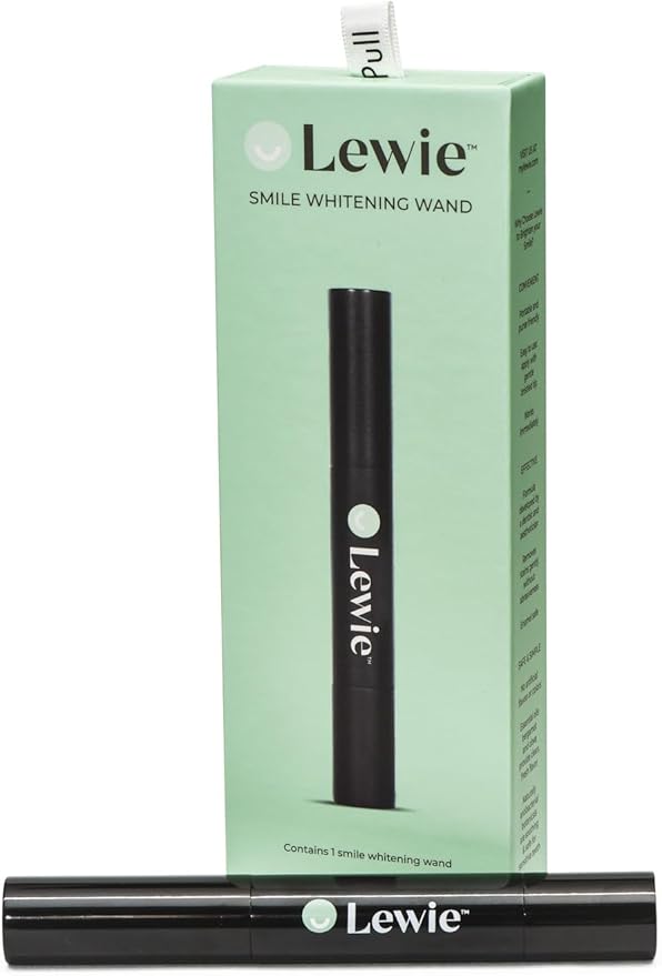 Lewie Teeth Whitening Wand - Dentist Developed Whitening Pen for a Bright Smile - Effective, Safe, with Natural Ingredients, Enamel Friendly Technology, No Harsh Chemicals or Abrasives 4 ml 1-Pack