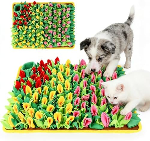 Snuffle Mat for Dogs, Sniff Mat for Cats Puppies Rabbits, 23.62''×15.75''