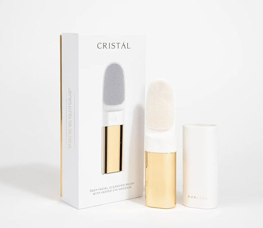 DARCASE Premium Facial Cleansing Brush with Silicone Bristles & Heated Eye Massage, Silicone Face Scrubber Exfoliator for Cleansing & Care, Face Cleanser for Women and Men, Facial Skin Care Products