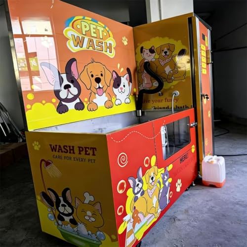 Commercial Self Service Dog Wash Machine, Pet Bathing Kiosk with Dryer