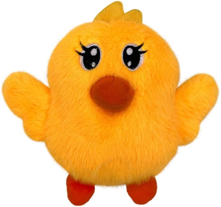 KONG Spring Snuzzles Kiddos Chick Dog Toy – Soft & Plush Squeaky Toy for Small Dogs
