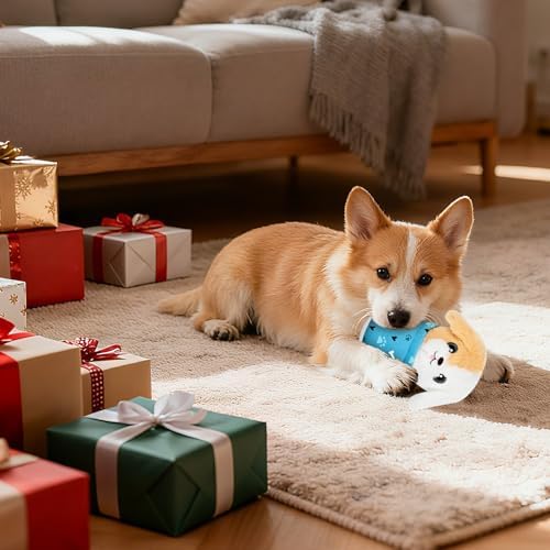 Easter Dog Toys with Squeaker for Large Breed Interactive Dog Chew Toys for Puppies Small and Large Dogs Puppy Squeaky Dog Training and Reduce Boredom (Cup Puppy