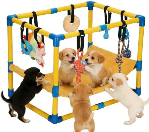 Puppy Play Gym with 8 Hanging Toys