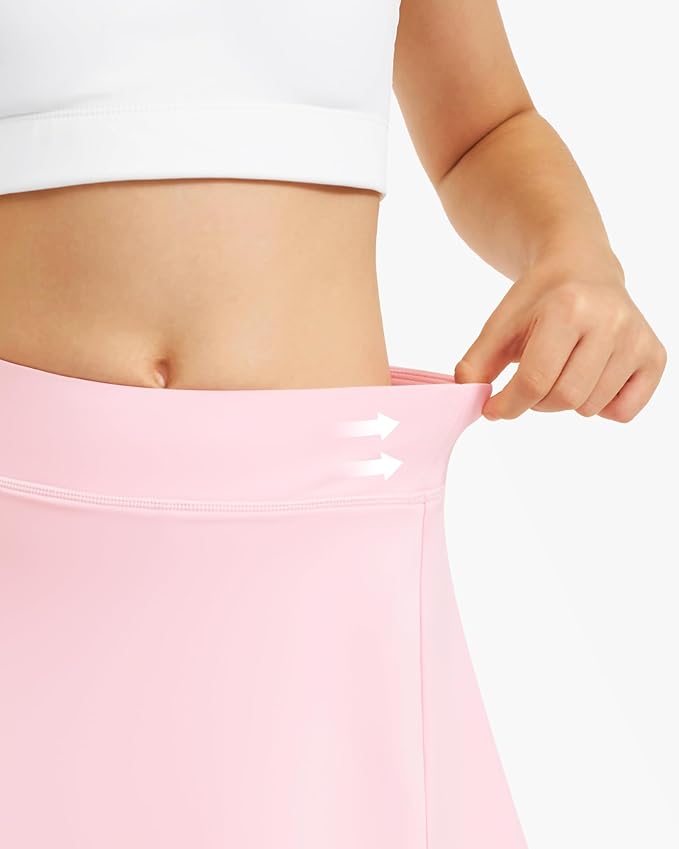 Stelle Girls Tennis Skirts with Pockets Athletic Skorts Inner Shorts High Waisted Sports Golf Running Skirt