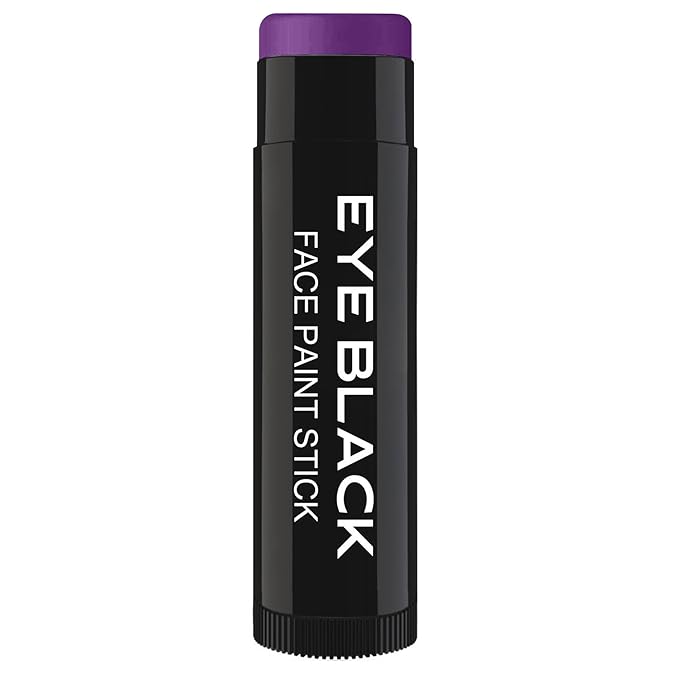 PURPLE EYE BLACK STICK, Anti-Glare Eyeblack For Baseball Football Softball Lacrosse Accessories, Sweat-Proof Eye Black Grease Paint, Smooth & Long Lasting, Rich Full Coverage