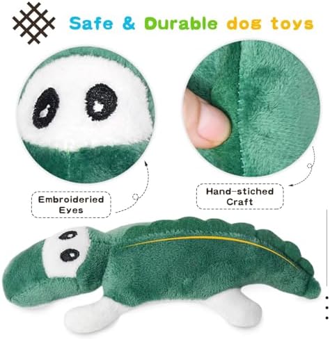 Squeaky Dog Toy for Puppy Small Medium Dogs, Stuffed Samll Dog Toys 12 Pack | Soft Plush Pet Doggie Toy Set, Cute Safe Pet Chew 12 Pack for Puppies Teething