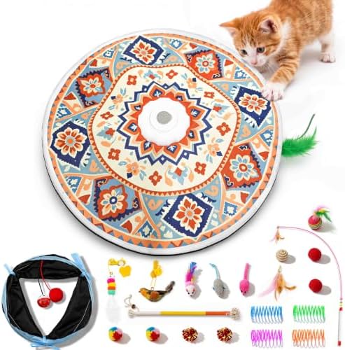 20 Pcs Interactive Cat Toys for Indoor Cats, Rechargeable Kitten Toys