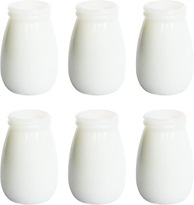 YANLING 6 Pack White Vase for Decor Small Ceramic Vase for Flowers | Bud Vases for Home Decor White Flower Vase, Boho Vases Dried Flowers Vases