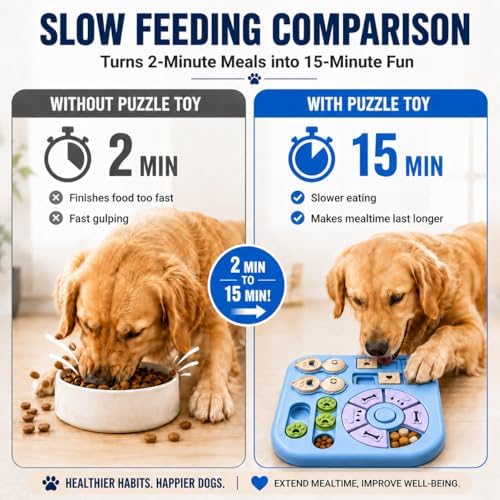 Tee Shirt Galaxy Dog Puzzle Toys, Treat Dispensing Puzzle Feeder for IQ Training and Mental Stimulation, Slow Feeder Enrichment Toy for Small Medium Large Dogs, Light Blue