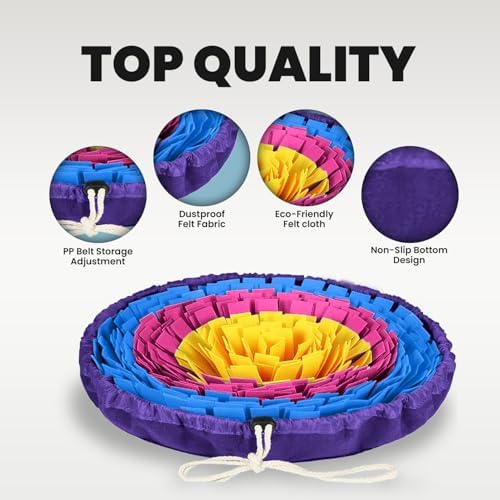 PET ARENA Snuffle Mat Dog Puzzle Feeder for Slow Eating & Brain Training