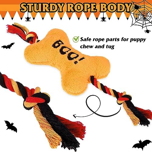 PUPTECK Halloween Dog Squeaky Chew Toys 3 Pack