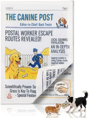 2-Pack Crinkle Dog Toy Newspaper, Newspaper Dog Toy Stuffing-Free (3)