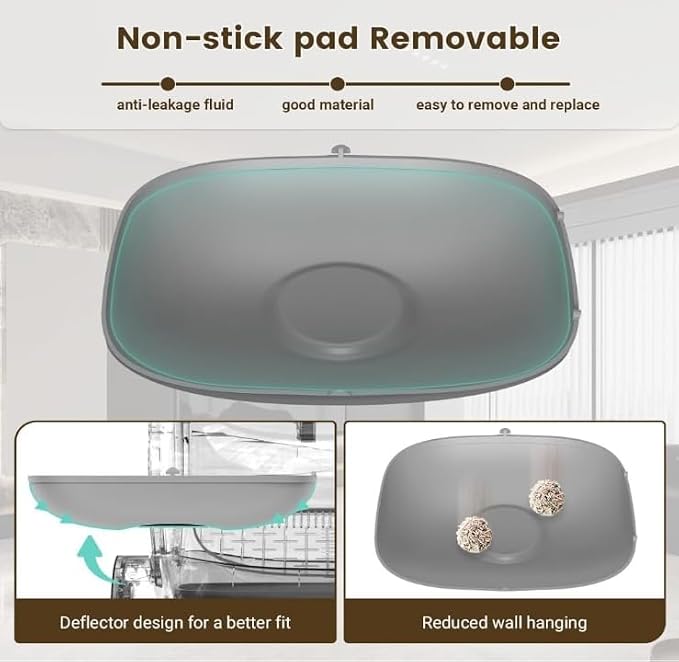 Silicone Litter Pad Accessory Anti Bite Leakproof Anti Scratch Replacement Easy to Clean for Automatic Cat Parts 19.49x15.75x0.39inch