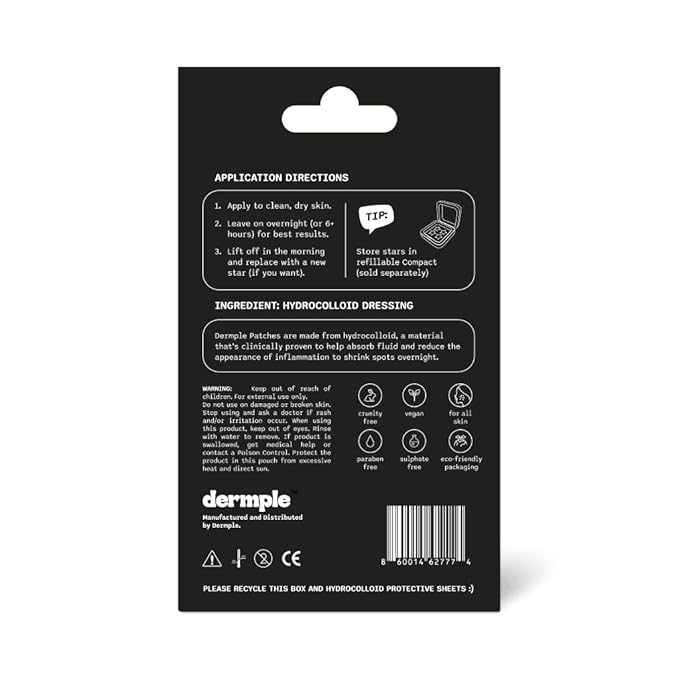 Pimple Patch Color Paper Boxes (72 Count) (Black)
