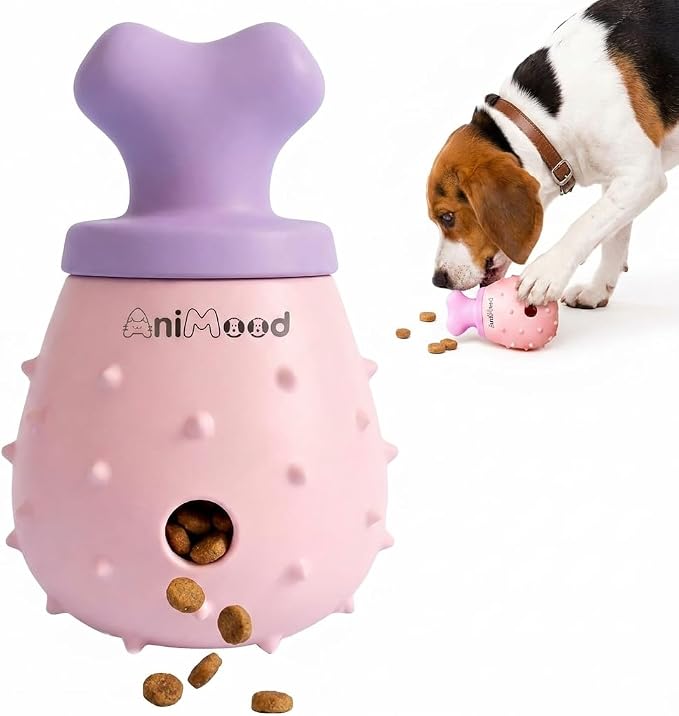 Dog Toys Silicone Dog Chew Toys Slow Feeder that Supports Healthy Eating Interactive Dog Puzzles Chicken Leg Shaped Treat Dispensing Dog Toys for Small and Medium Dogs