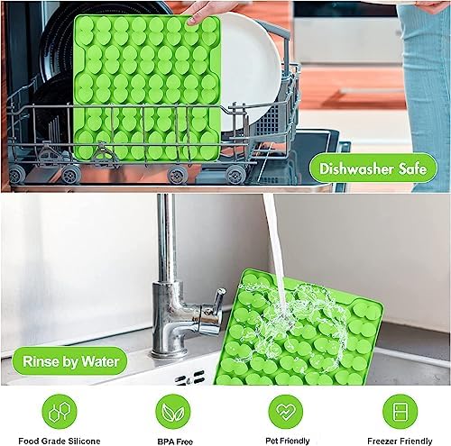 Large Silicone Snuffle Mat for Small Medium Large Dogs Slow Down Eating,Slow Feeder Lick Mat for Dry Wet Food for Pet Encourages Natural Foraging Skill,Relieving Stress (Green)