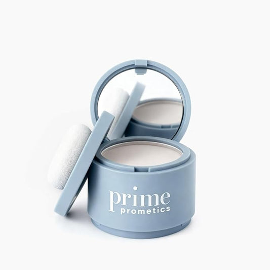 Prime Prometics Instant Coverage Hairline Powder for Mature Women – Covers Grays, Roots & Thinning Areas – Water & Sweat-Resistant – Natural, Fuller-Looking Hairline (White)