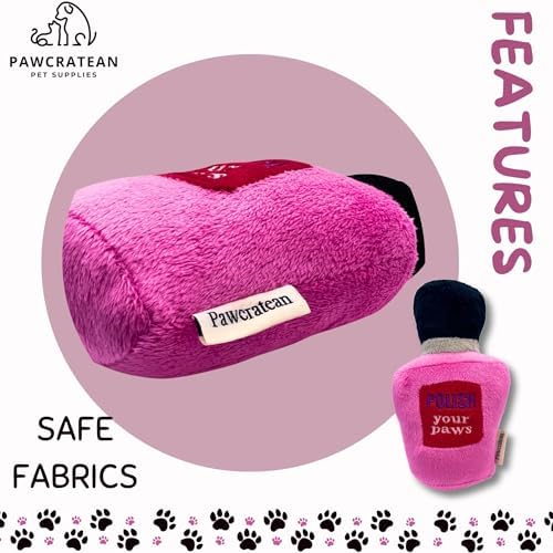 7" Squeaky Plush Toy for Puppies Small Dogs Self Etertainment Washable Soft Made [PET ONLY] (Beauty Style)