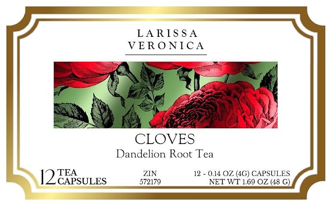 Cloves Dandelion Root Tea (Single Serve K-Cup Pods) (12 pods, ZIN: 572179) - 3 Pack