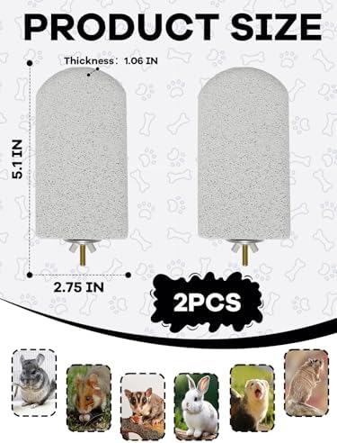 Chinchilla Lava Ledges Rat Climbing Platform 2 Pack Pumice Ledge Shelf Pet Chewing Grinding Toys Small Animals Cage Accessories for Totoro Squirrel Guinea Pig Hamster Gray