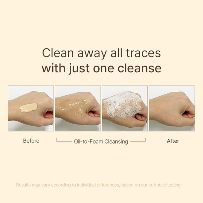 STEAMBASE Manuka Honey Glow Oil to Foam | Daily Makeup Remover and Cleanser, Hydrating Foaming Face Wash for Dry Skin, Double Cleanse | Korean Facial Oil Cleanser, 7.27 fl oz