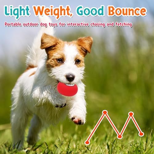 Squeaky Dog Toys, Interactive Squeaky Ball for Small Dogs/Puppies Puppy Teething Soft Non-Toxic Chew Toys for Gentle Play 6 Pcs/Set