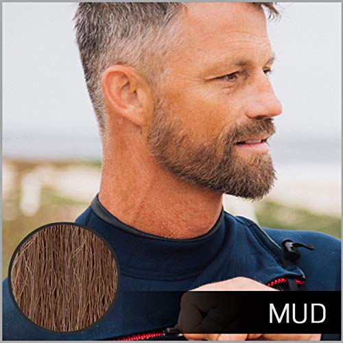VOLT Grooming Temporary Instant Beard Color Single Pack - Quick Drying Plant Based Hypoallergenic Brush on Color for Beards, Mustaches, and Eyebrows- 0.35 Fl Oz (10 ml), Mud (Brown)