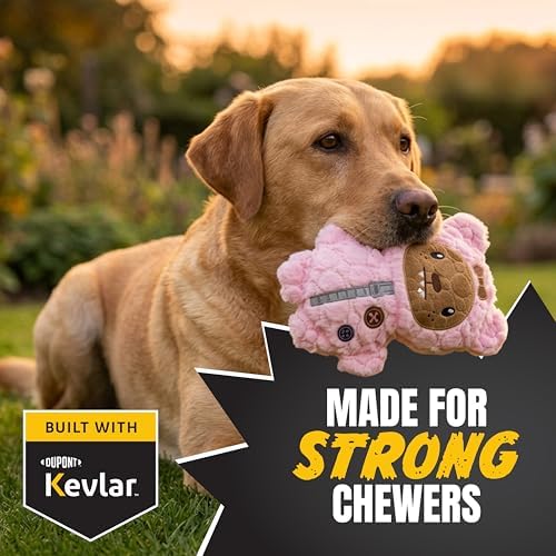 Bite Force - Dog Toy Durable & Strong Plush Monster, Kevlar-Reinforced for Aggressive Chewers