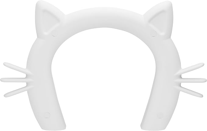 PetSafe Cat Corridor for Interior Doors, Cats Up to 20 lb | Keeps Dogs out of Litter Box, Food & Water, Paintable White Finish, Opening 7 1/2"W x 7 11/16"H