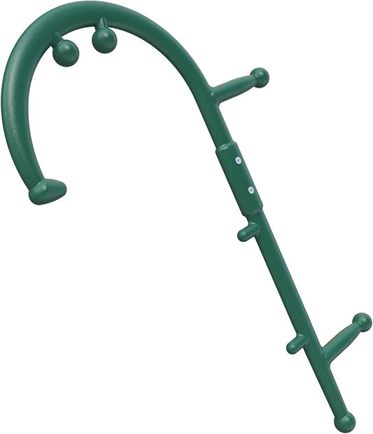 Back and Neck Massager - Greeen | for Trigger Point Fibromyalgia Pain Relief and Self Massage Hook Cane Therapy