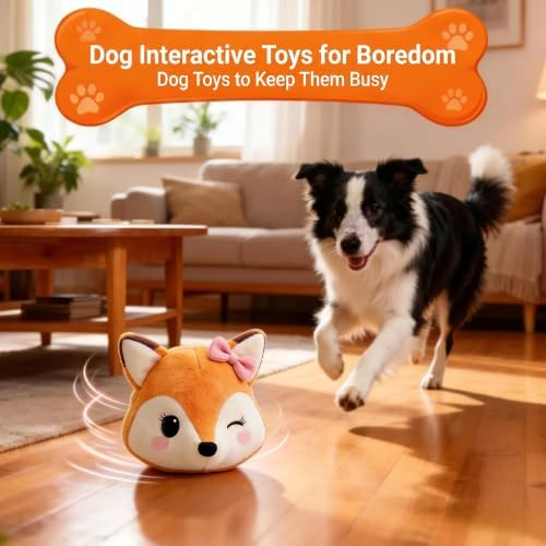 Interactive Dog Toys, for Small Medium Large Dogs to Keep Them Busy(Fox)