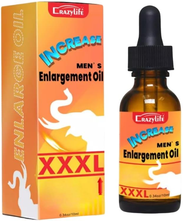 Crazylife Men Herbal Massage Oil - Natural Botanical Blend for Skin 10ml Enlargement Oil