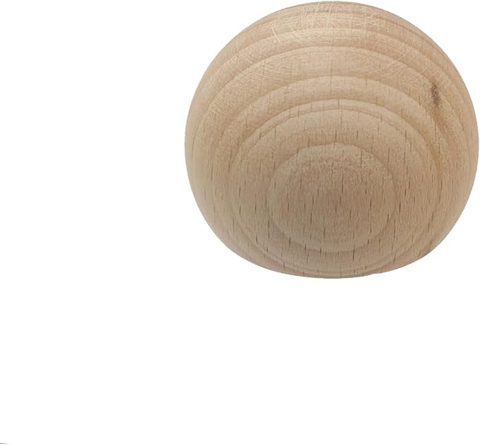 Wealrit 2 Pcs Small Round Wooden Essential Oil Diffusers, Egg-Shaped Beech Wood Diffusers for Essential Oils Wooden Aromatherapy Diffusers(Beech)