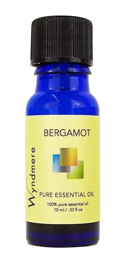 Wyndmere Bergamot Essential Oil — 100% Pure for Aromatherapy — 0.33 fl oz (10ml)