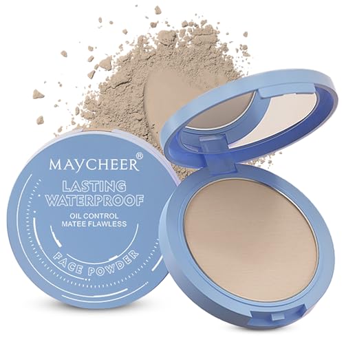 Face Powder, Setting Powder, Lasting Waterproof Oil Absorbing Pressed Powders Compact for Face (01# CALASSIC IVRY)