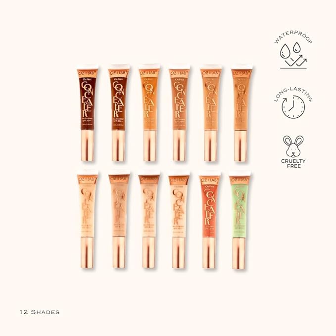 Beauty Hide and Chic Liquid Concealer – Sand (HC-06) – Full Coverage, Lightweight, Matte Finish, SPF 30++, Vegan, Cruelty-Free – 0.35 fl oz / 10 ml,pack of 1