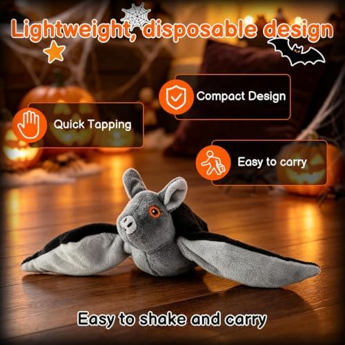Flying Bat Toy for Dogs & Cats, Flapping Wings Interactive Pet Toy，1 | Flapping bat Toy with Chirping engages Cats and Dogs, mimics Real Flying Motion